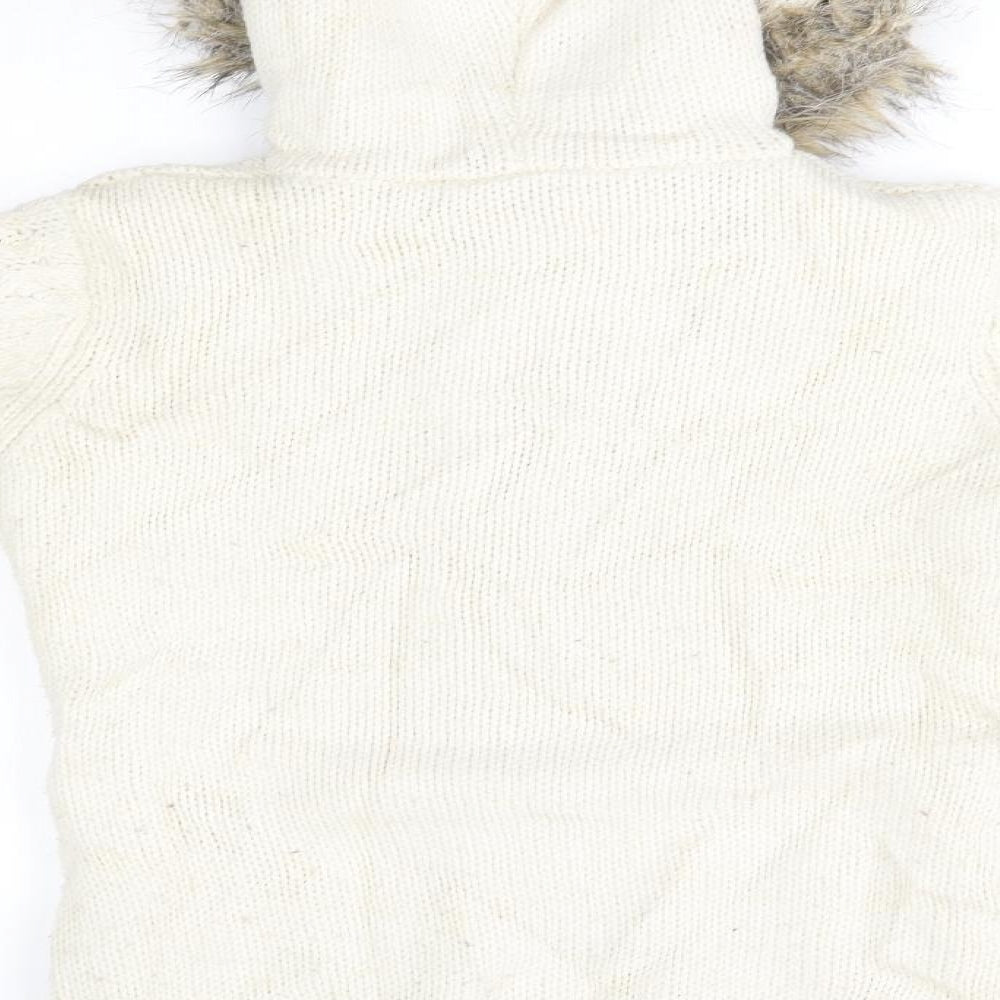 Candy Couture Girls Ivory   Cardigan Hoodie Size 16 Years