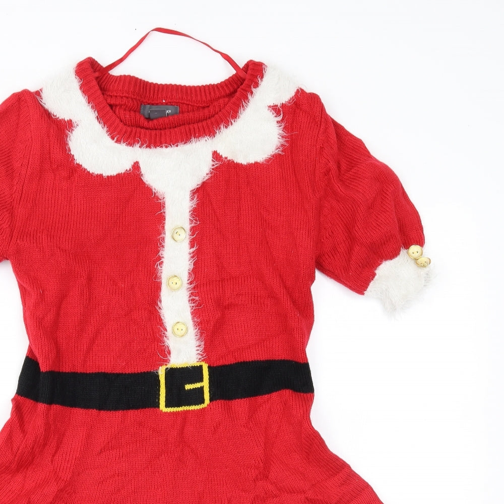Primark Womens Red   Jumper Dress  Size XS