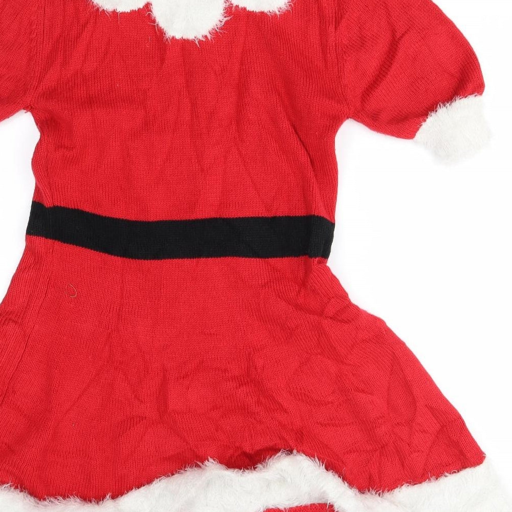 Primark Womens Red   Jumper Dress  Size XS