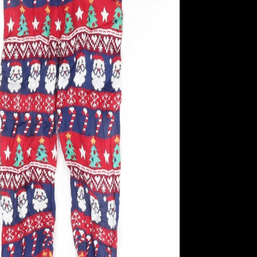 F&F Boys Red Fair Isle   Pyjama Pants Size 4-5 Years  - christmas
