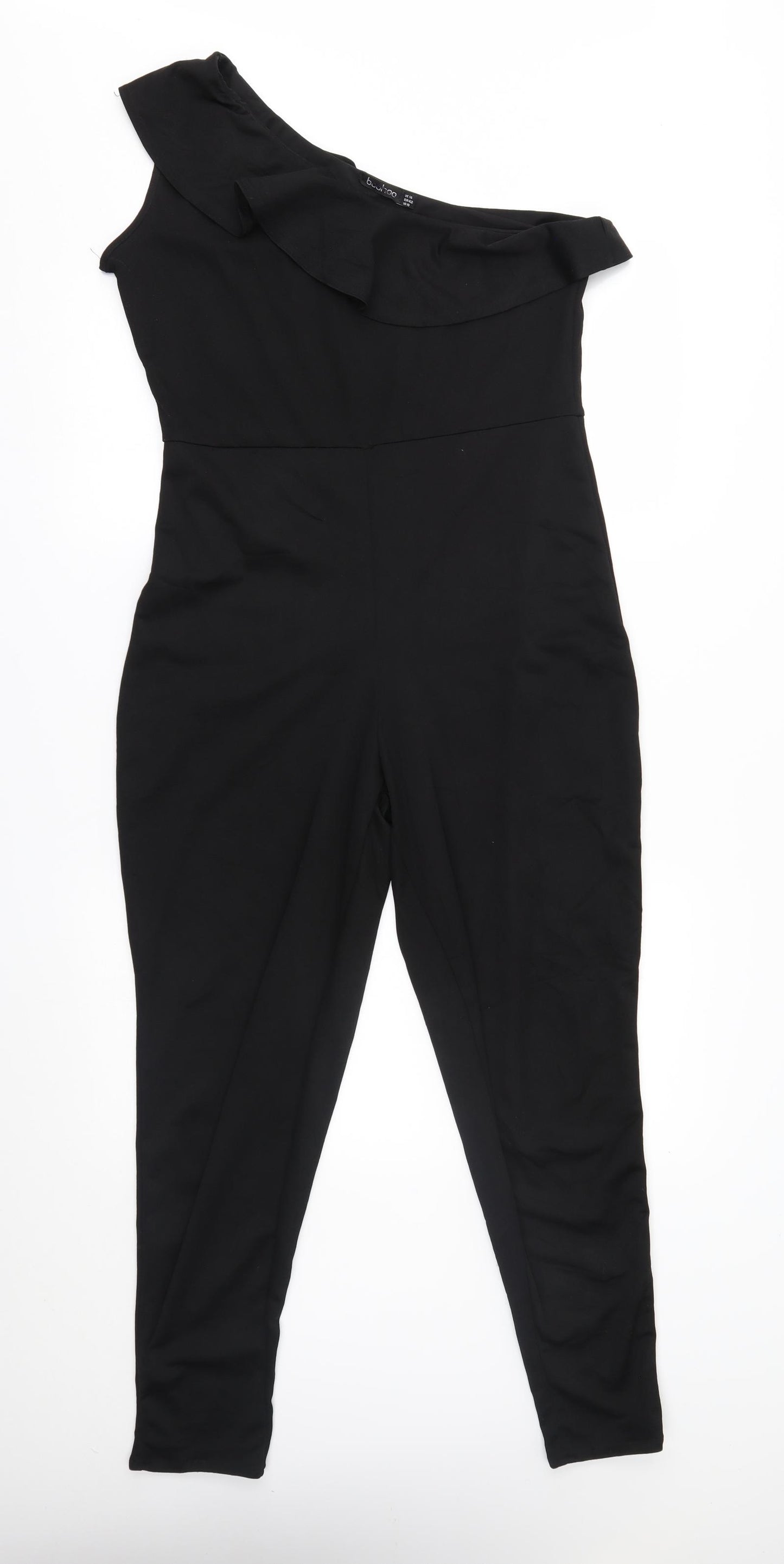 Boohoo Womens Black   Jumpsuit One-Piece Size 14 L26 in