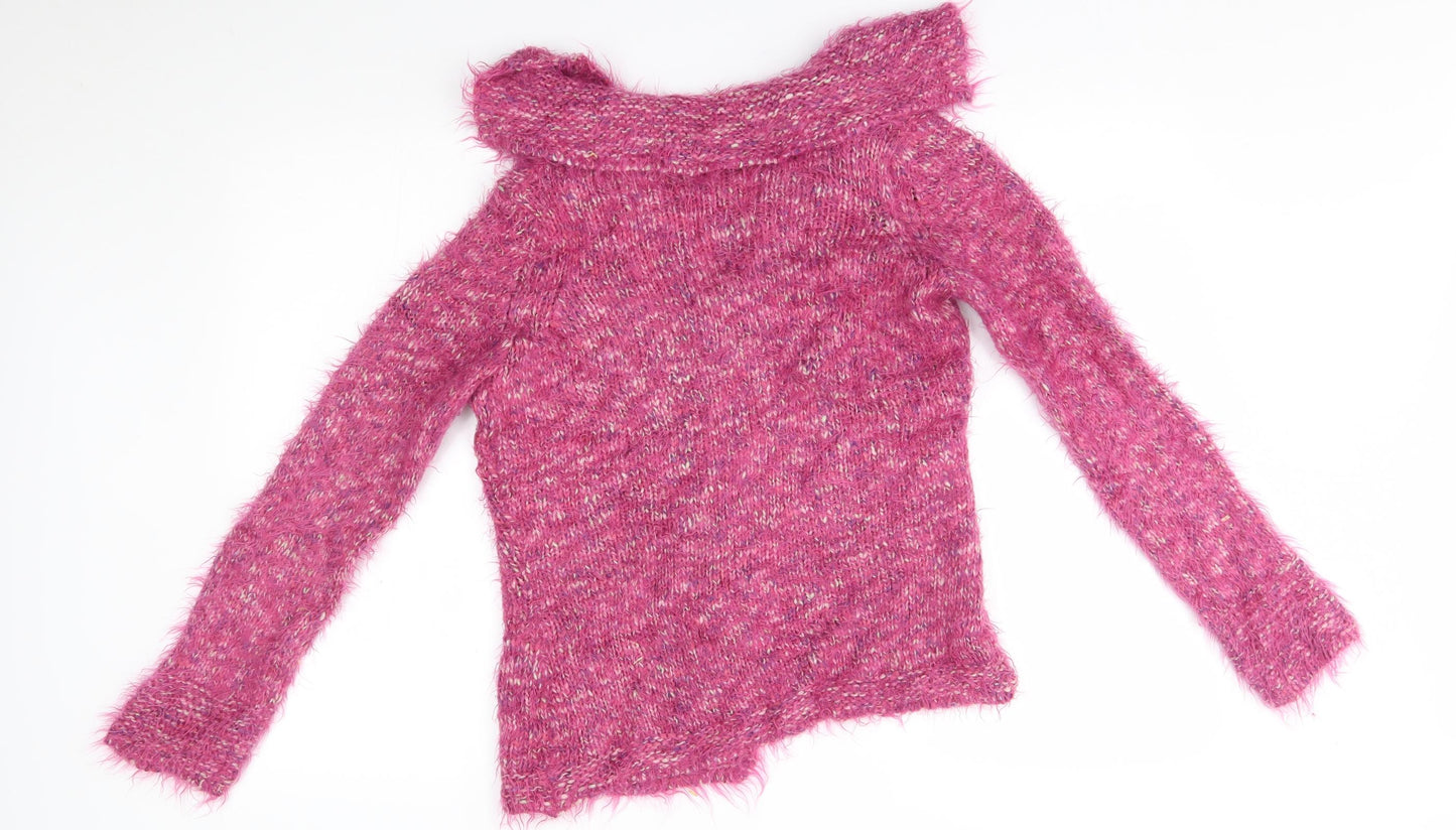 M&S Womens Pink   Cardigan Jumper Size S