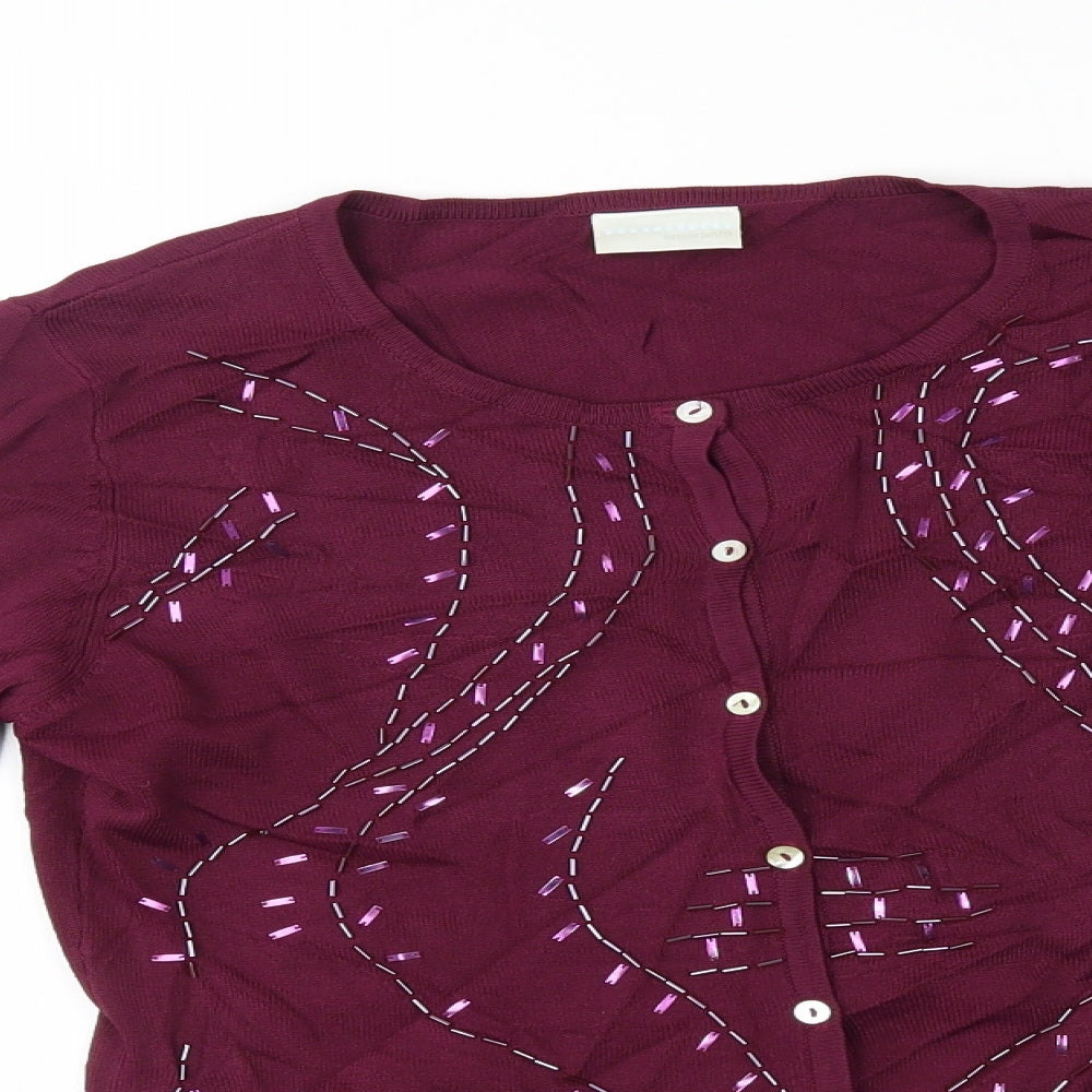 amarento Womens Red   Cardigan Jumper Size 10