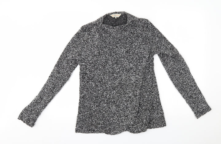Dorothy Perkins Womens Grey Wrap Jumper Size 10