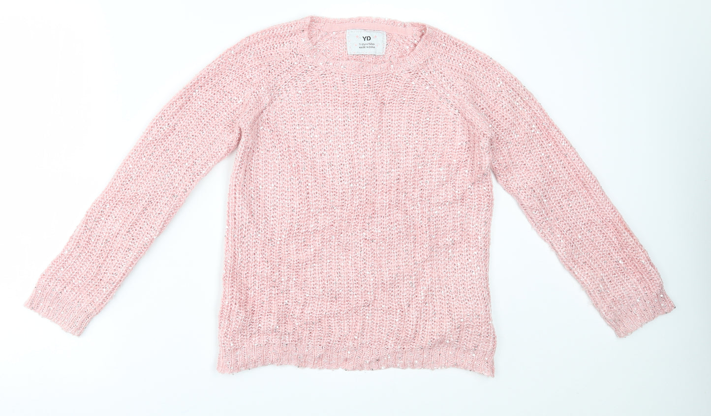 Young Dimension Girls Pink   Pullover Jumper Size 11-12 Years