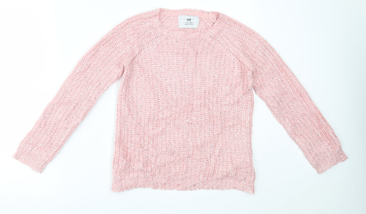 Young Dimension Girls Pink Pullover Jumper Size 11-12 Years