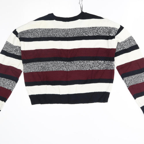 H&M Womens Multicoloured Striped  Pullover Jumper Size S