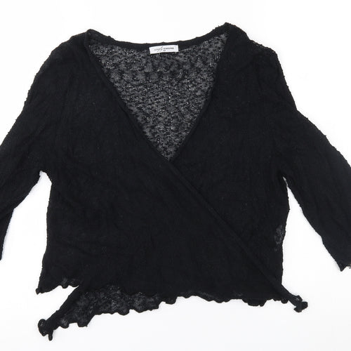 Simply Stockshop Womens Black   Cardigan Jumper Size M