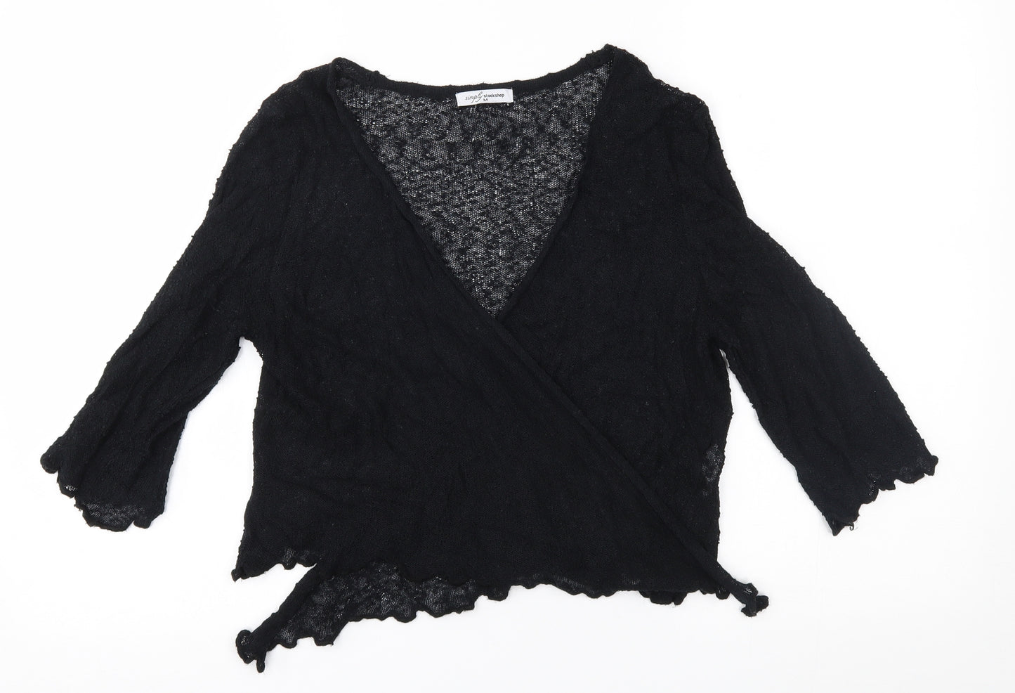 Simply Stockshop Womens Black   Cardigan Jumper Size M