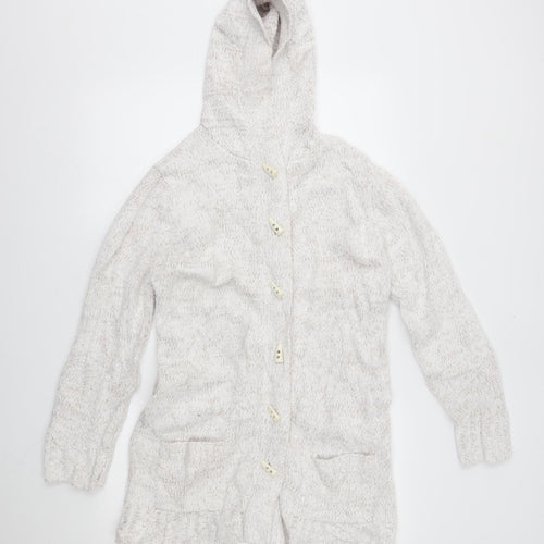 elizabeth scott Womens White    Coatigan Size M