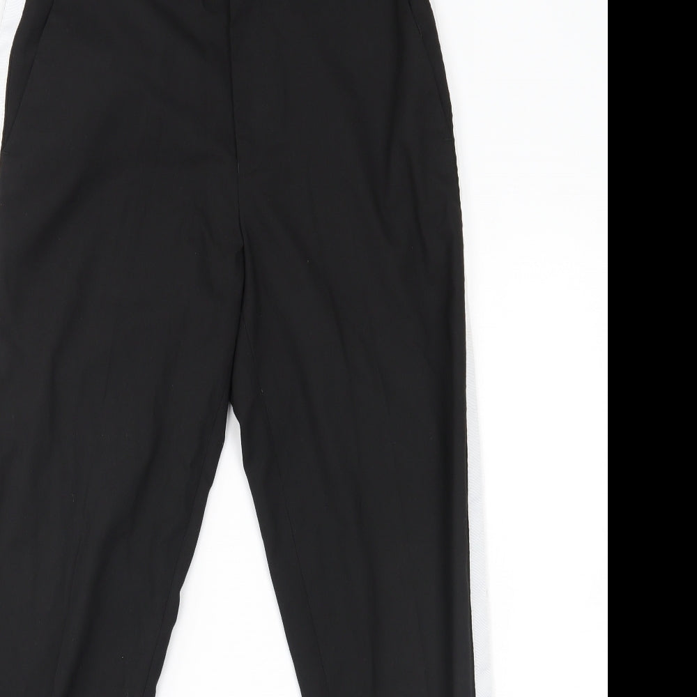 burton menswear Mens Black   Trousers  Size 30 L27 in