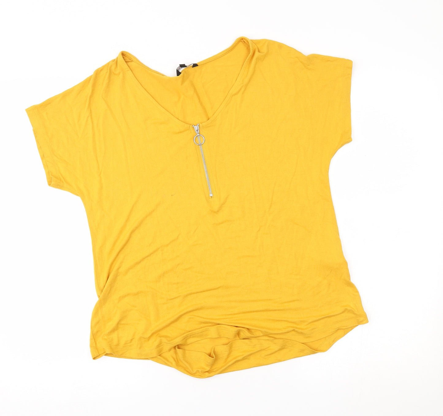 Peacocks Womens Yellow   Basic Blouse Size 14