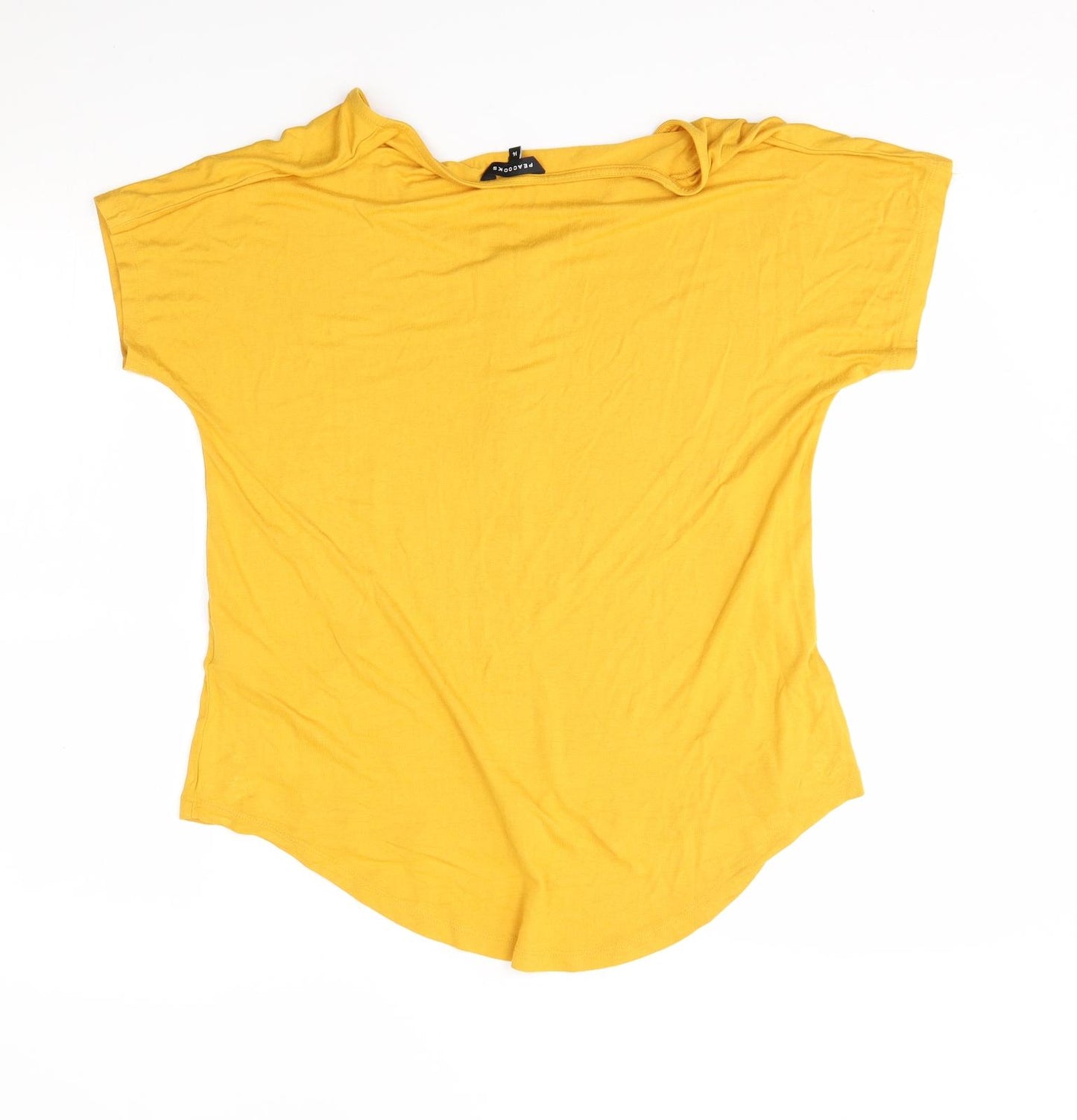 Peacocks Womens Yellow   Basic Blouse Size 14