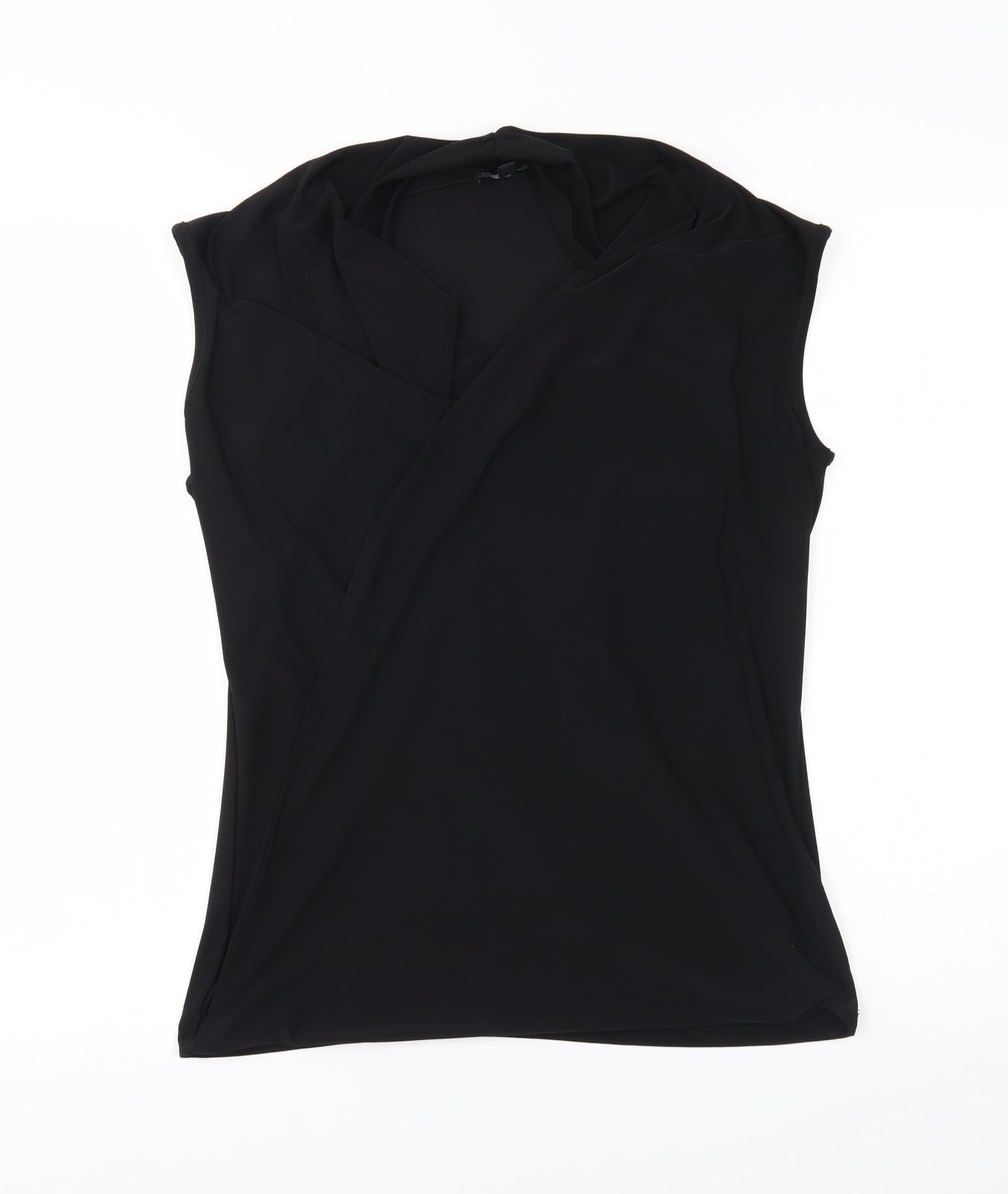 For Cynthia Womens Black   Wrap Tank Size L