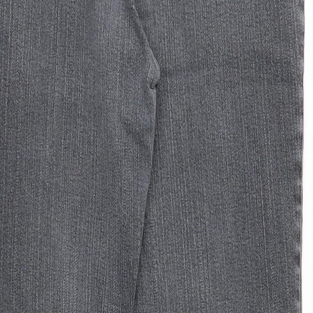 M&S Womens Grey   Straight Jeans Size 16 L26 in