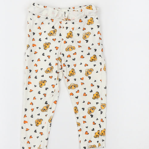 Primark Baby White    Pyjama Pants Size 12-18 Months  - simba, lion king, disney