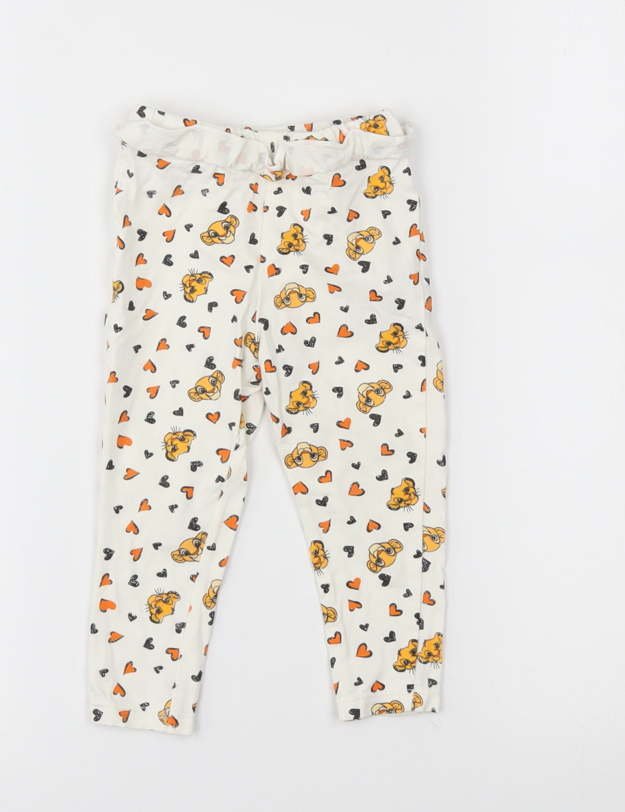 Primark Baby White    Pyjama Pants Size 12-18 Months  - simba, lion king, disney