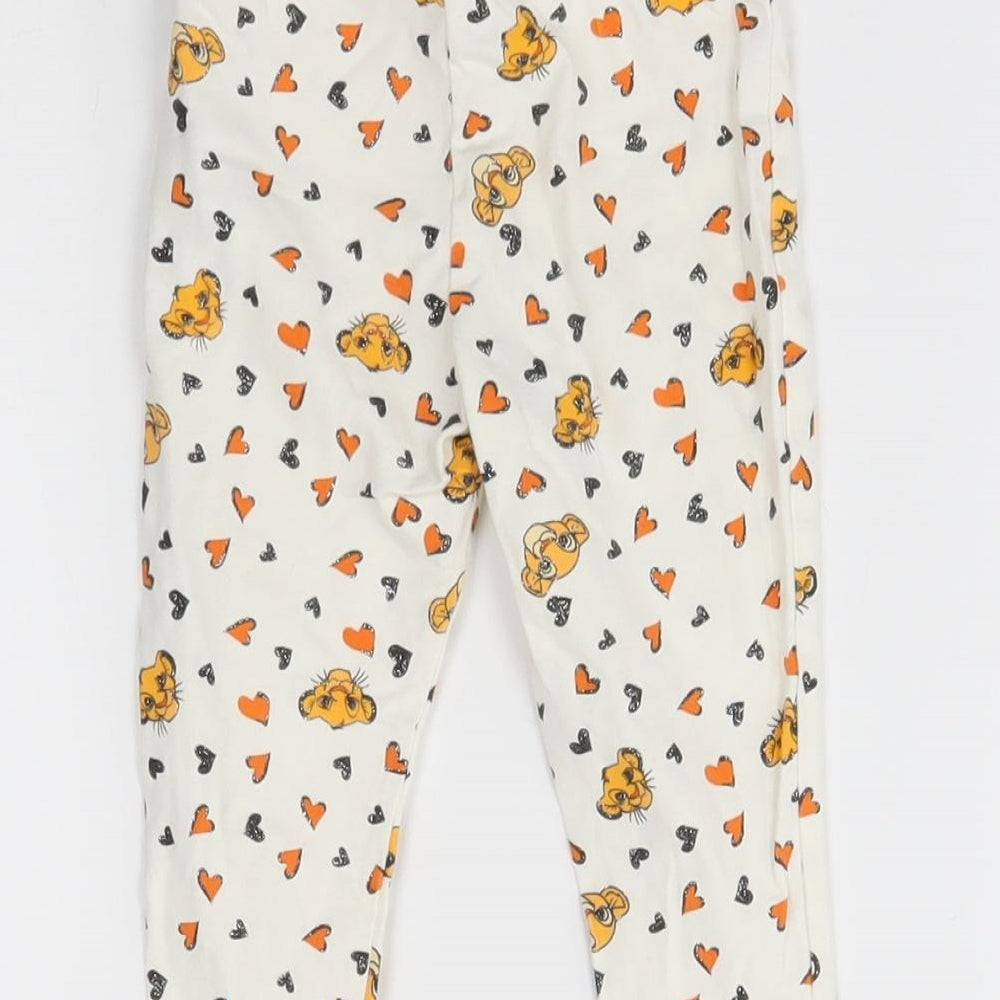 Primark Baby White    Pyjama Pants Size 12-18 Months  - simba, lion king, disney