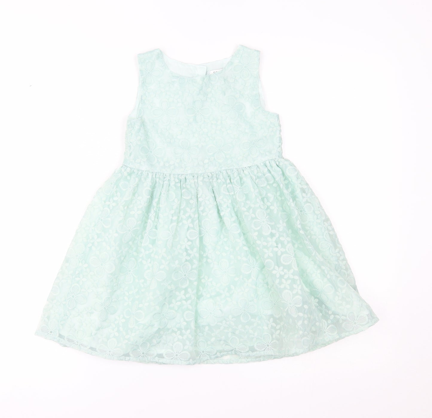 Primark Girls Green   Fit & Flare  Size 3-4 Years