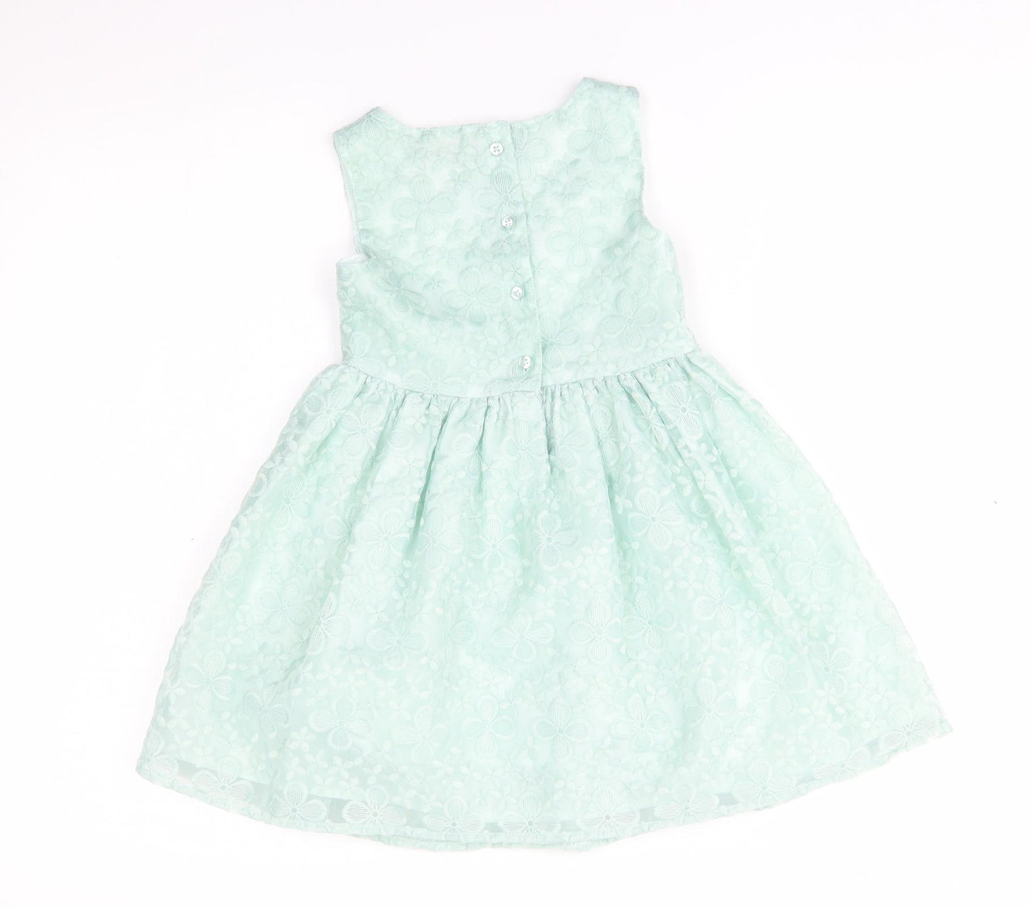 Primark Girls Green   Fit & Flare  Size 3-4 Years