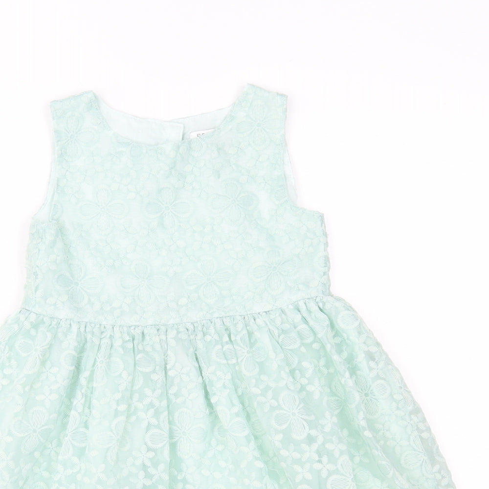 Primark Girls Green   Fit & Flare  Size 3-4 Years