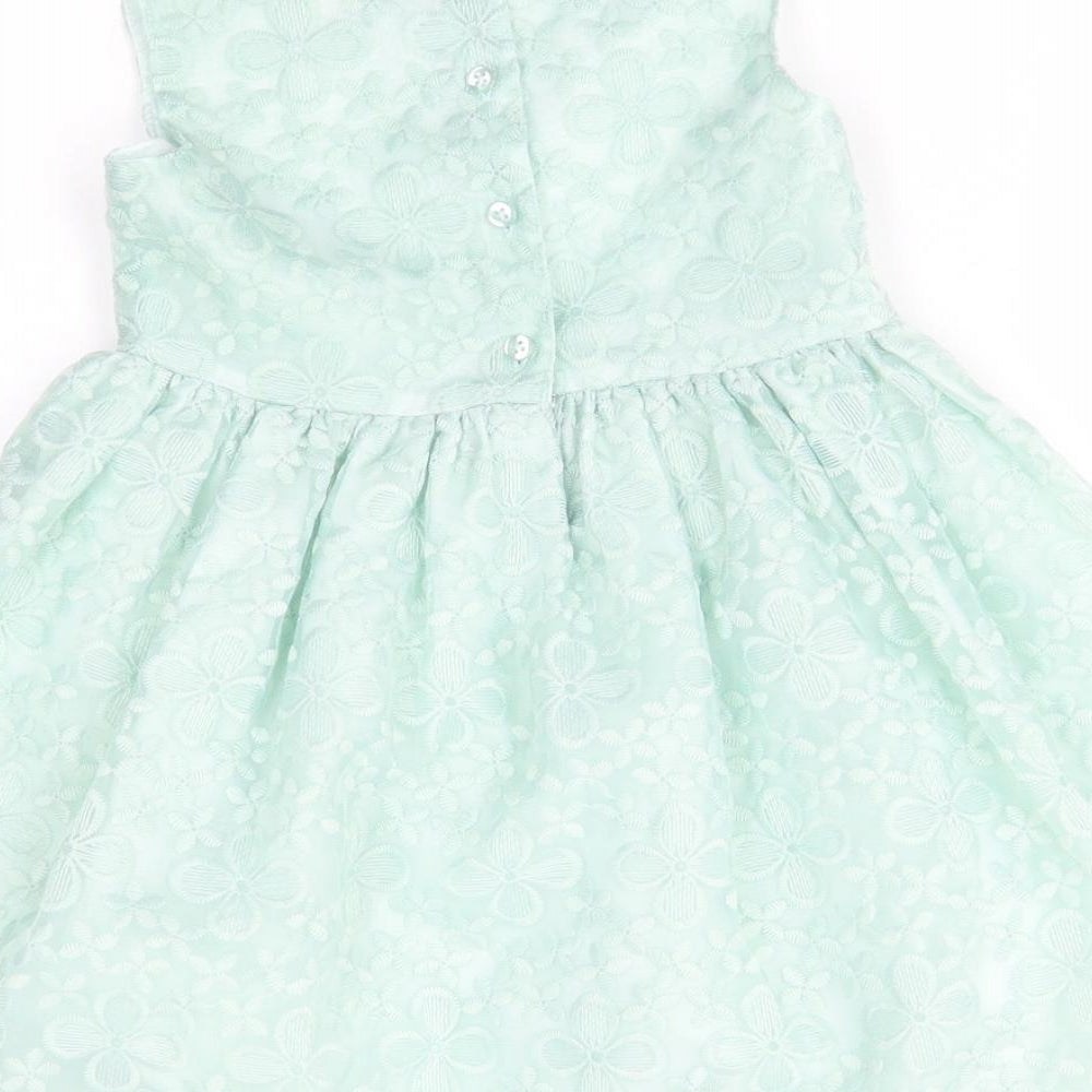 Primark Girls Green   Fit & Flare  Size 3-4 Years