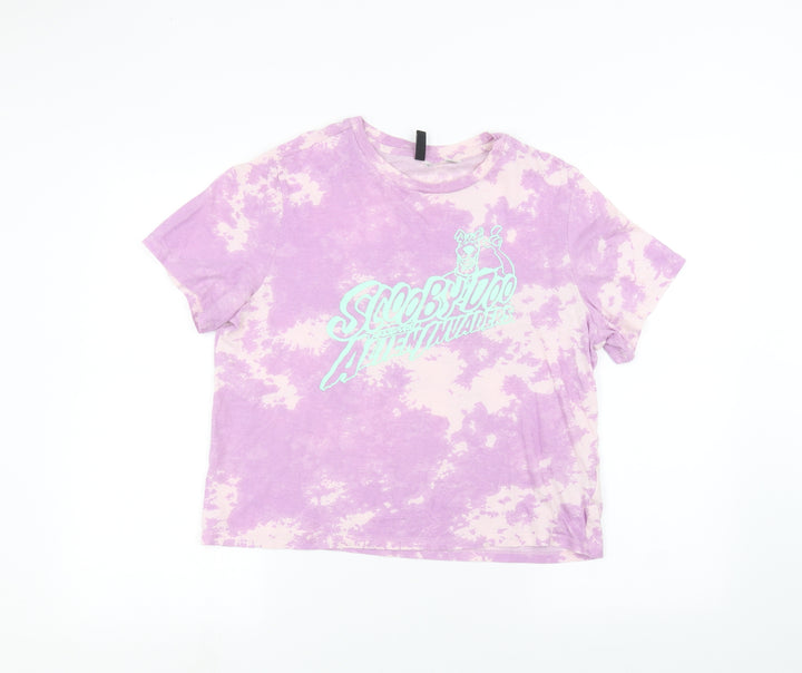 H&M Womens Purple Basic T-Shirt Size S