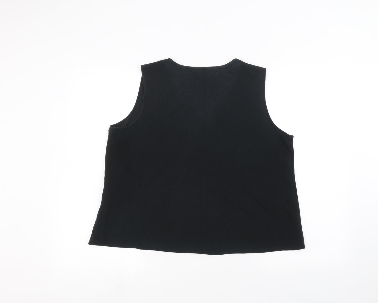 Preworn Womens Black   Basic Blouse Size 20