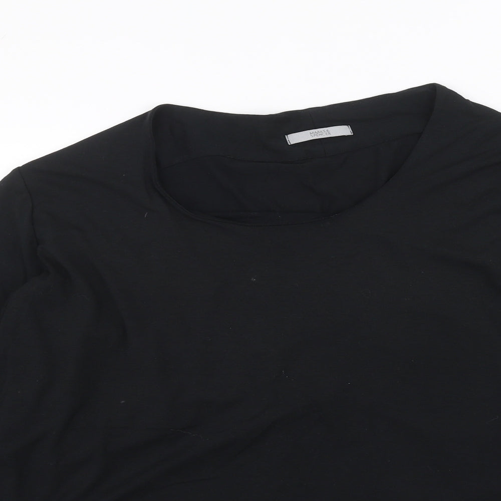 Marks and Spencer Womens Black   Basic T-Shirt Size 20