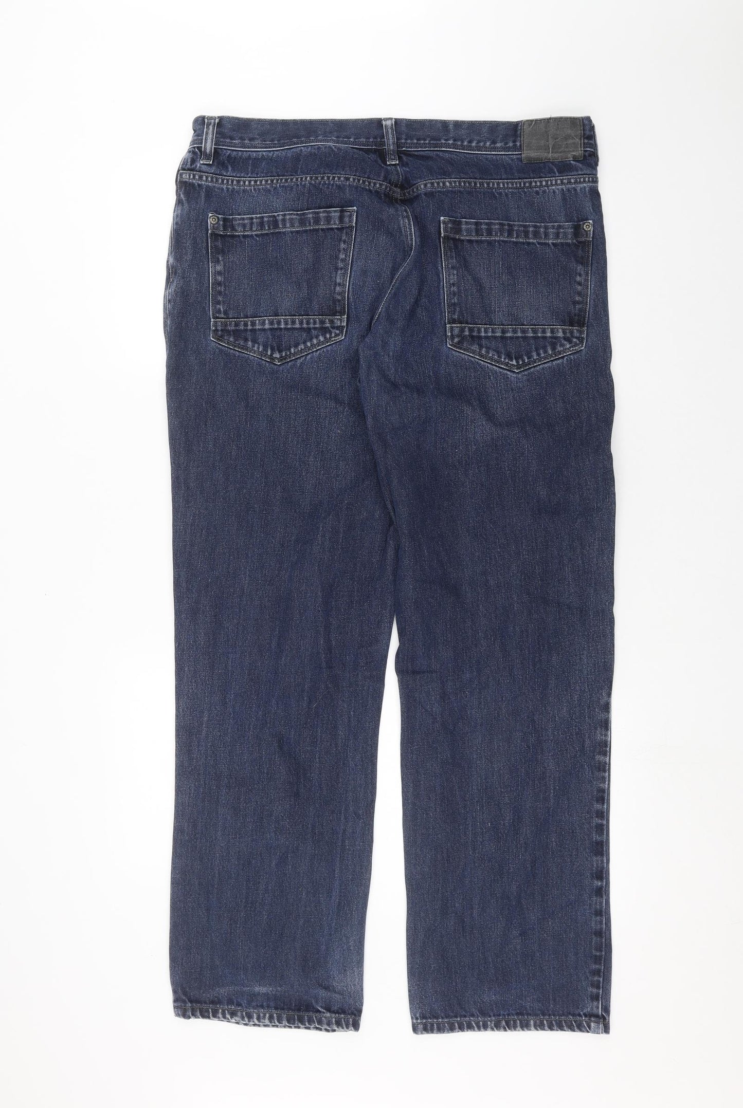 Preworn Mens Blue  Denim Straight Jeans Size 36 in L32 in