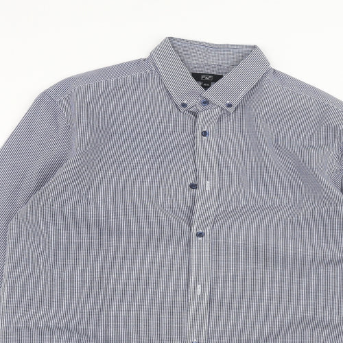 F&F Mens Blue    Dress Shirt Size 15.5