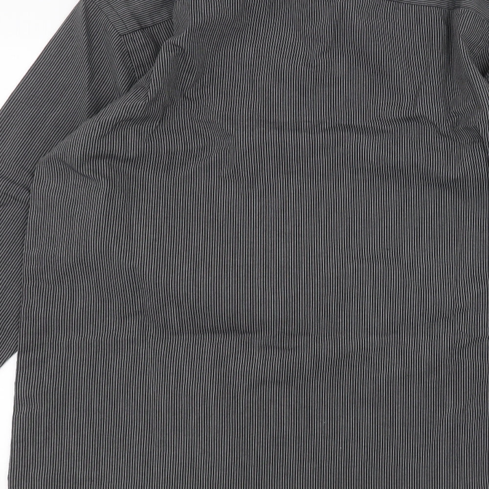 F&F Mens Black    Dress Shirt Size 15.5