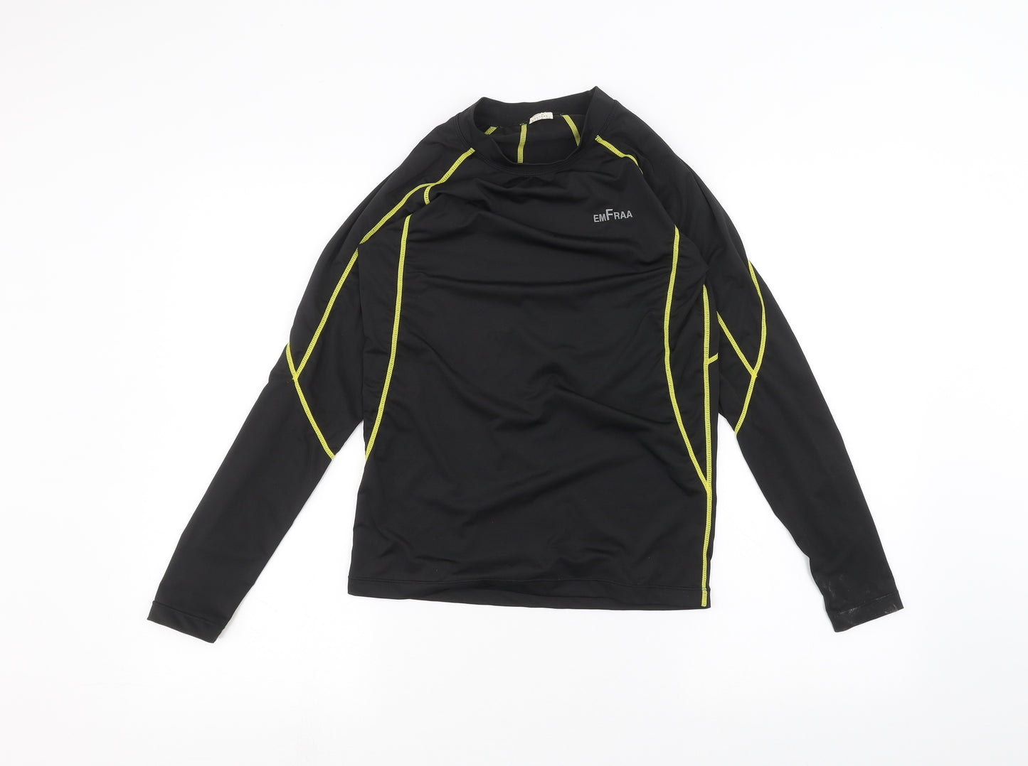 emfraa Boys Black   Basic T-Shirt Size M
