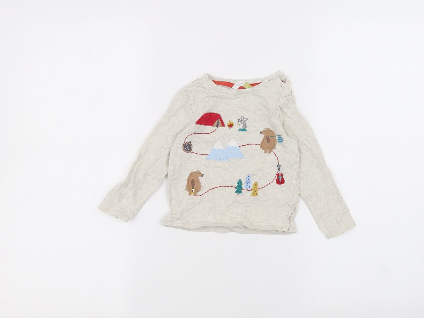 John Lewis Baby White   Basic T-Shirt Size 12-18 Months