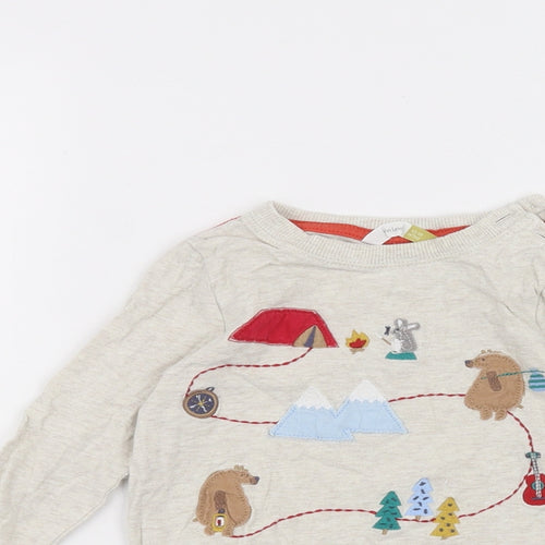 John Lewis Baby White   Basic T-Shirt Size 12-18 Months