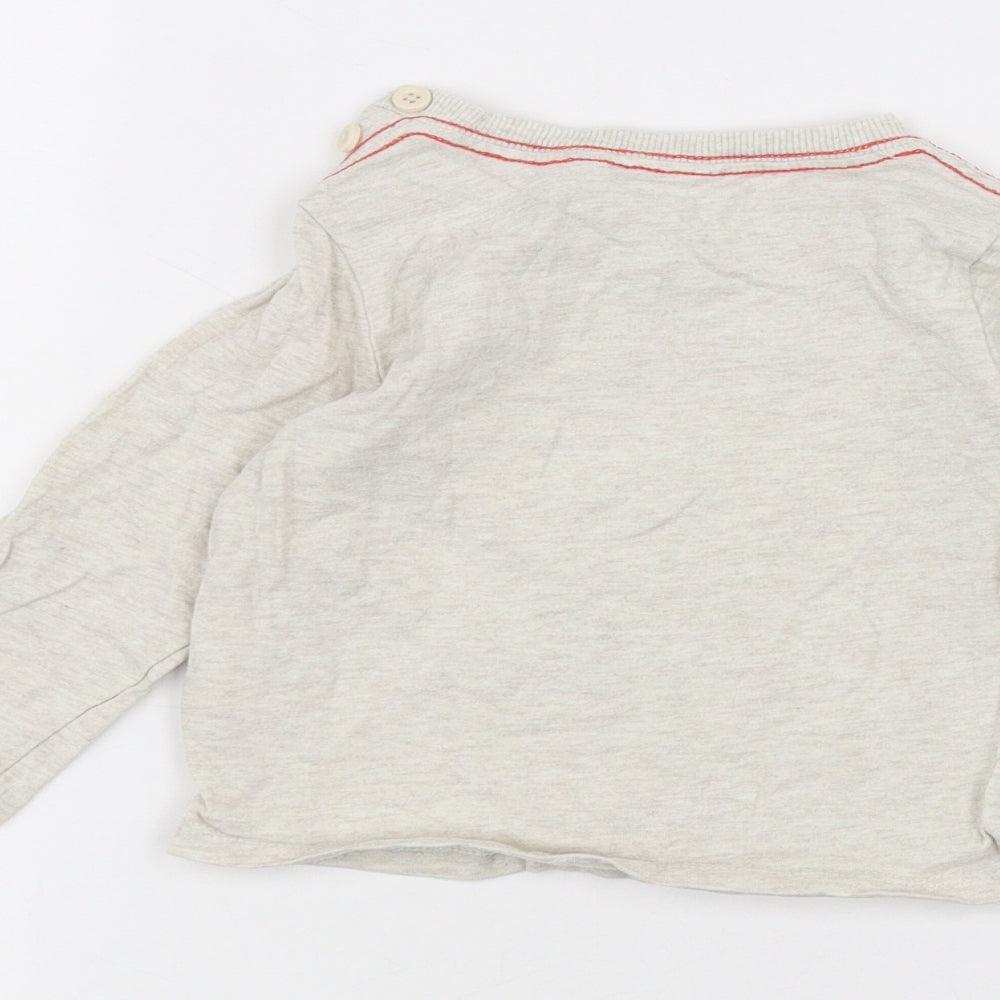 John Lewis Baby White   Basic T-Shirt Size 12-18 Months