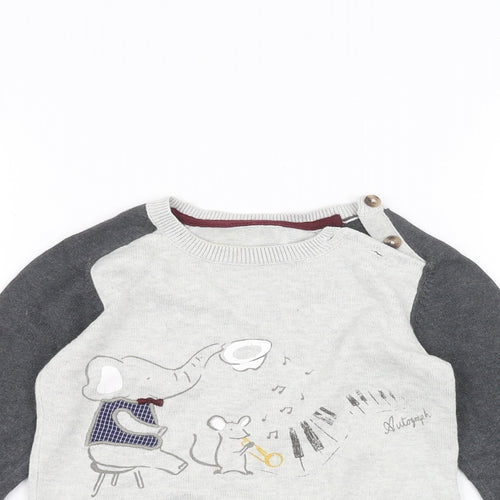 Marks and Spencer Baby White   Pullover Jumper Size 12-18 Months