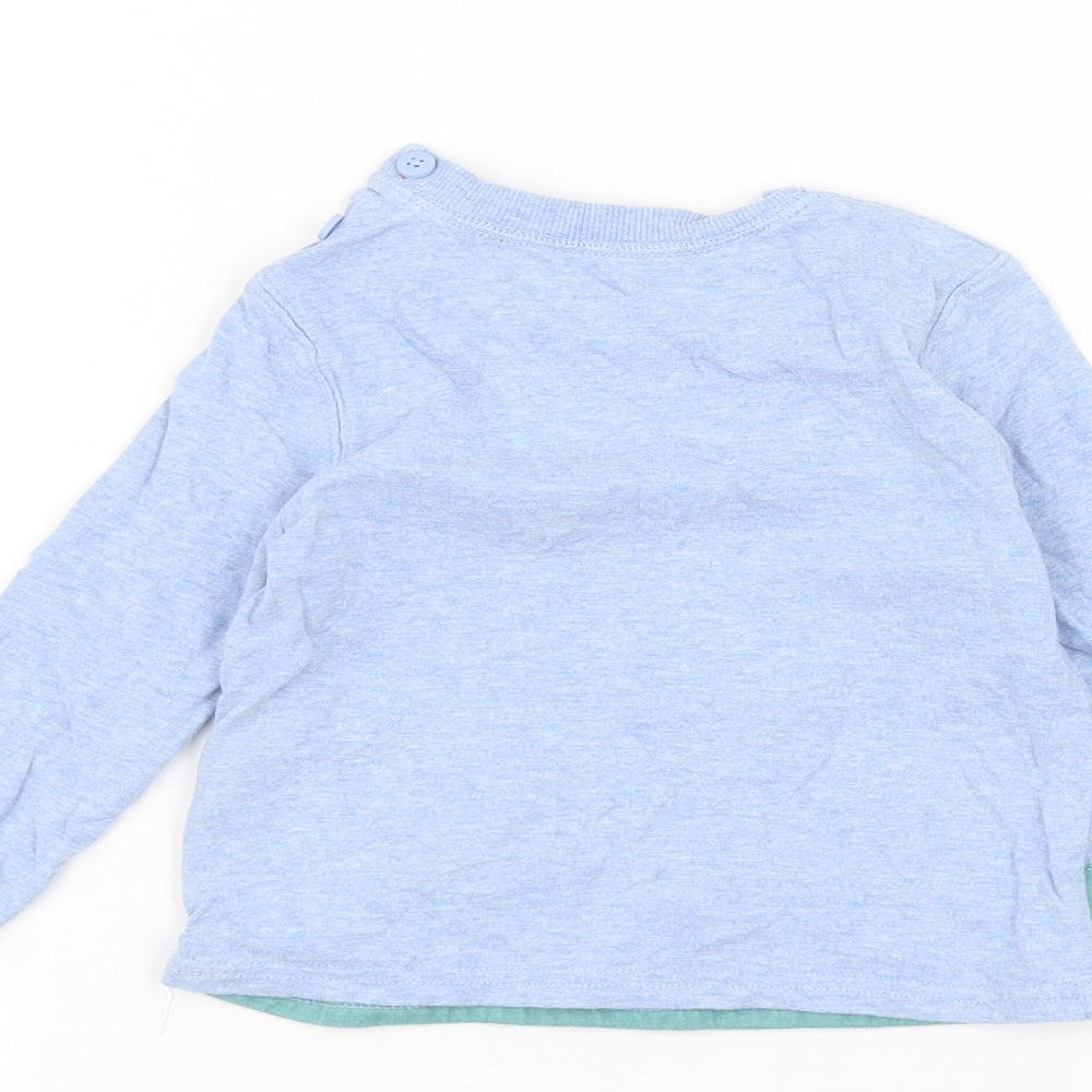 John Lewis Baby Blue   Basic T-Shirt Size 12-18 Months