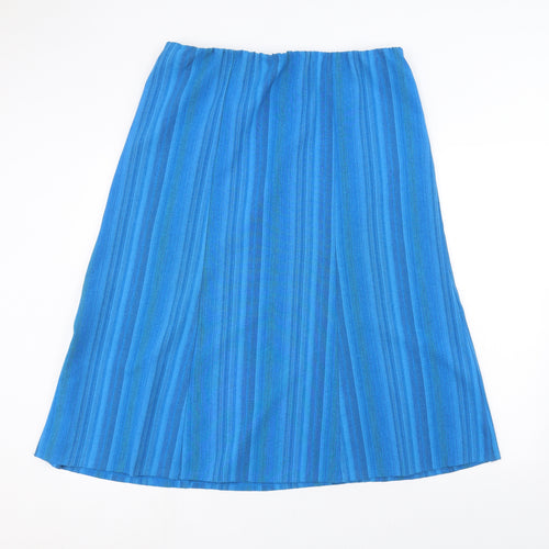 EWM Womens Blue   A-Line Skirt Size 18