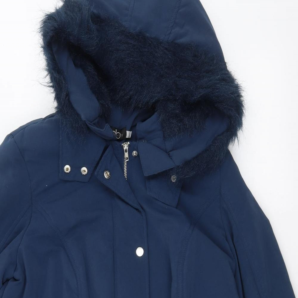 david barry Womens Blue   Parka Coat Size 20