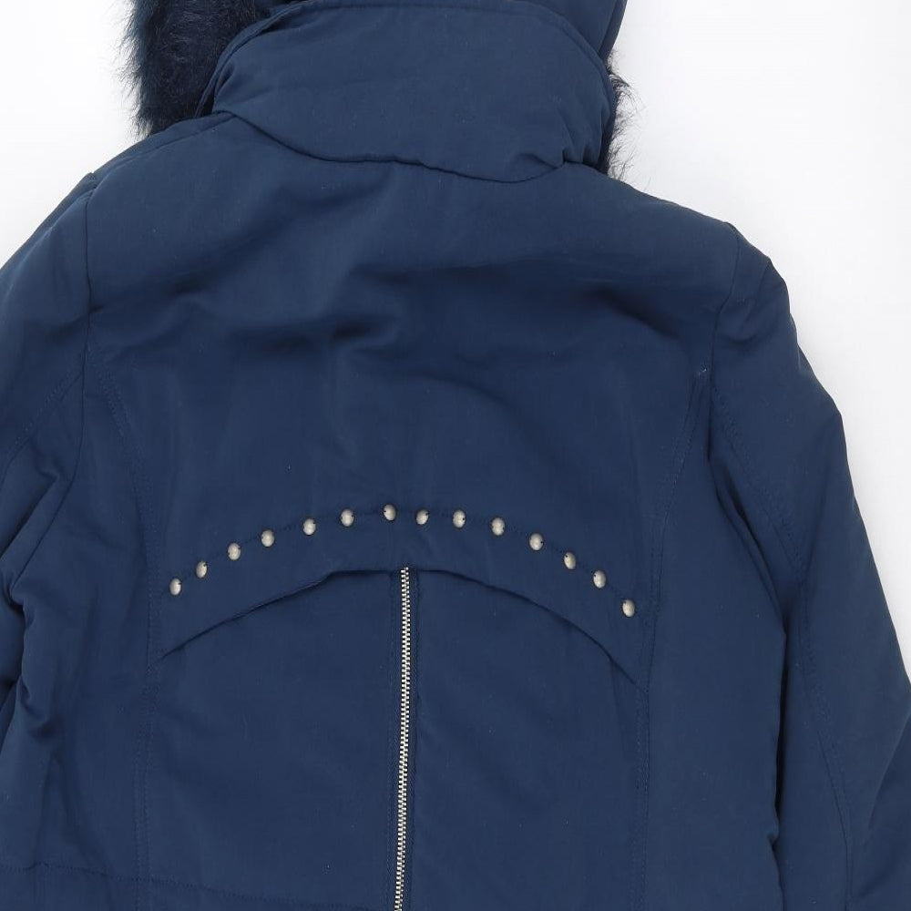 david barry Womens Blue   Parka Coat Size 20