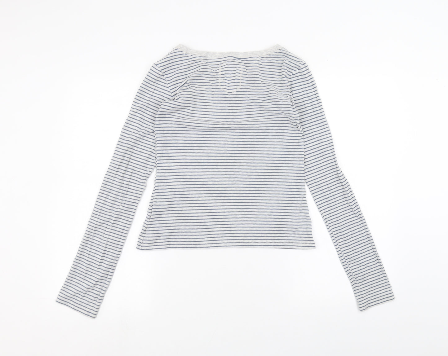 Superdry Womens White Striped  Basic T-Shirt Size M