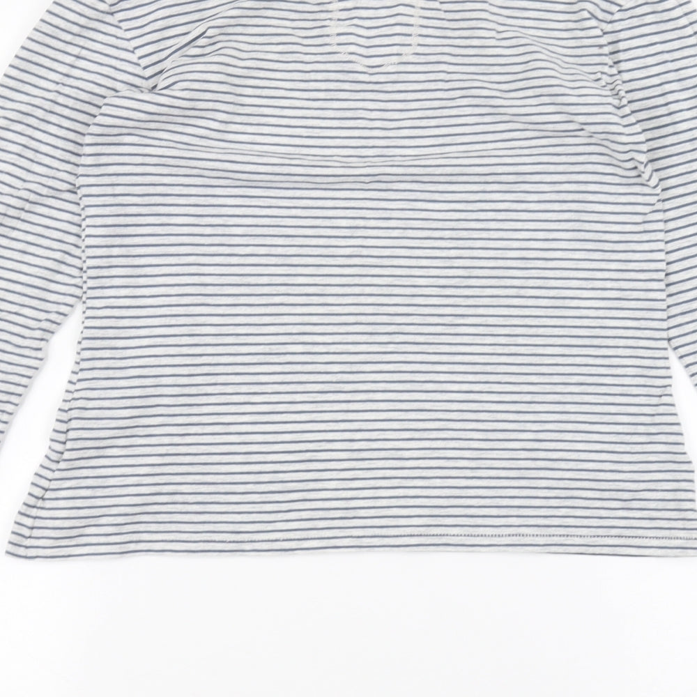 Superdry Womens White Striped  Basic T-Shirt Size M