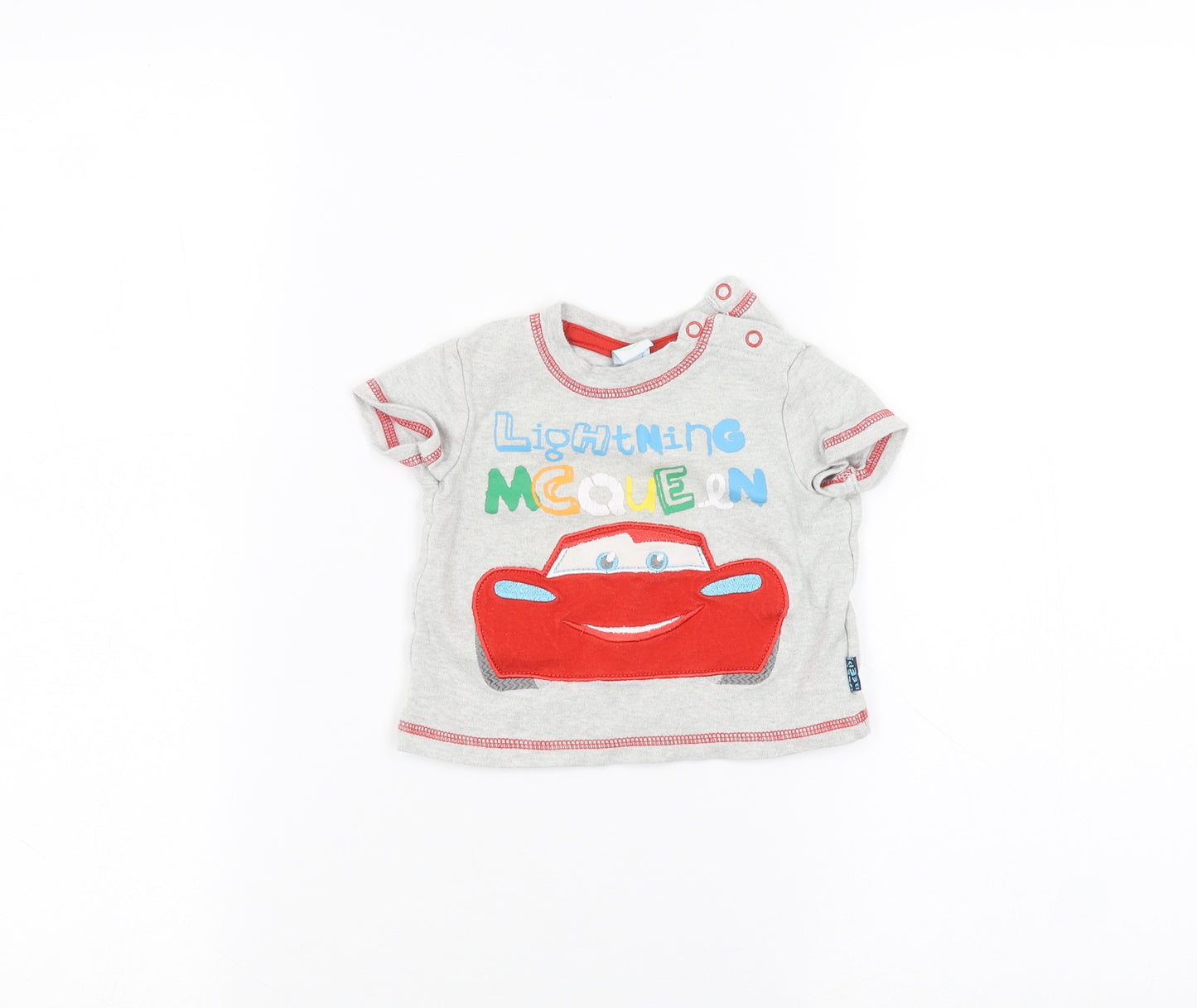 Disney Baby Grey   Basic T-Shirt Size 3-6 Months