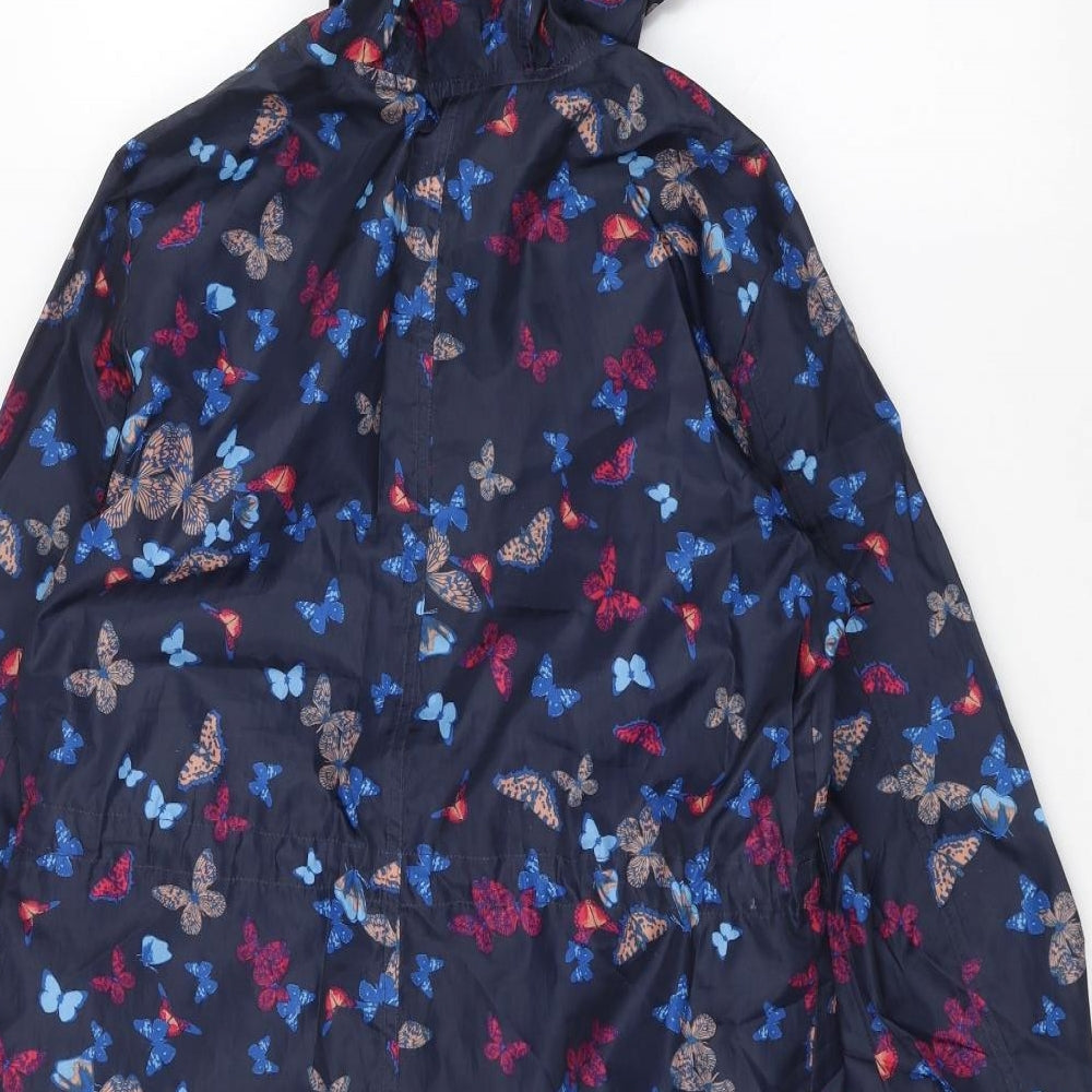 George Womens Blue   Rain Coat Coat Size 8