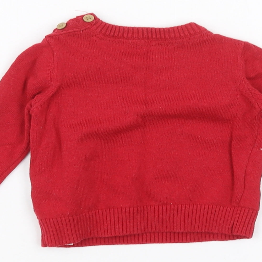 Primark Baby Red   Pullover Jumper Size 3-6 Months