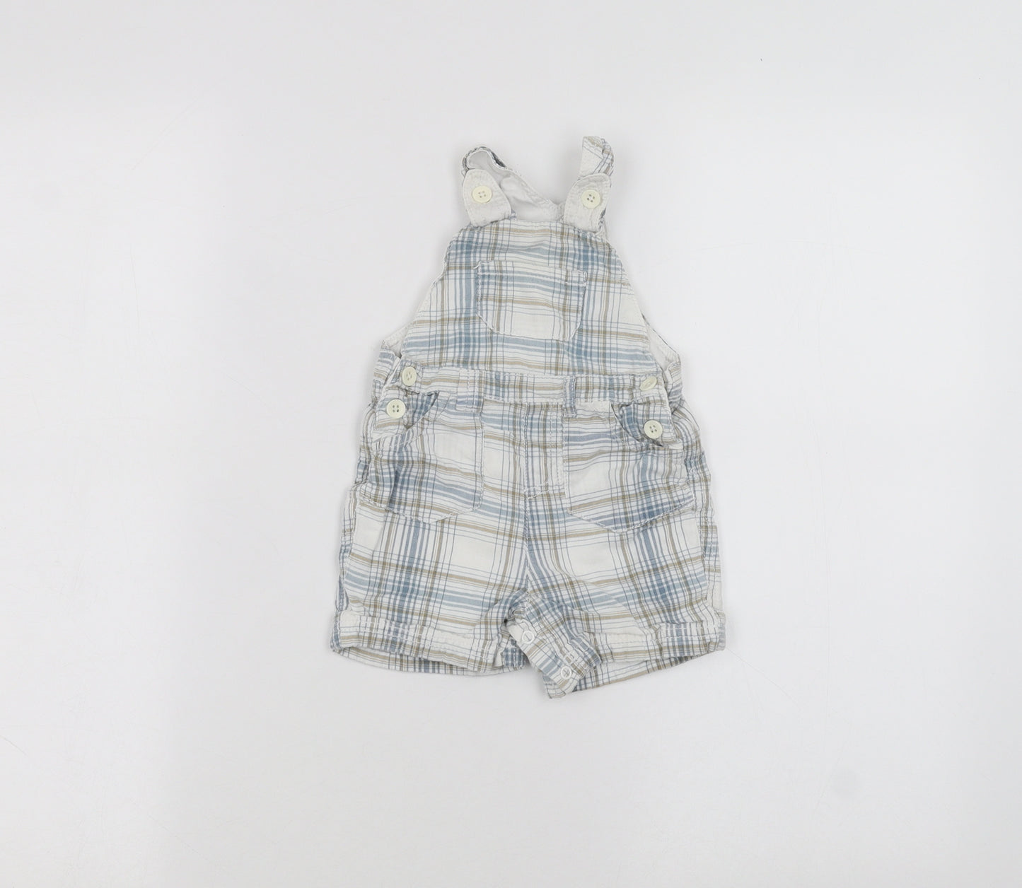 NEXT Baby White   Dungaree One-Piece Size 3-6 Months