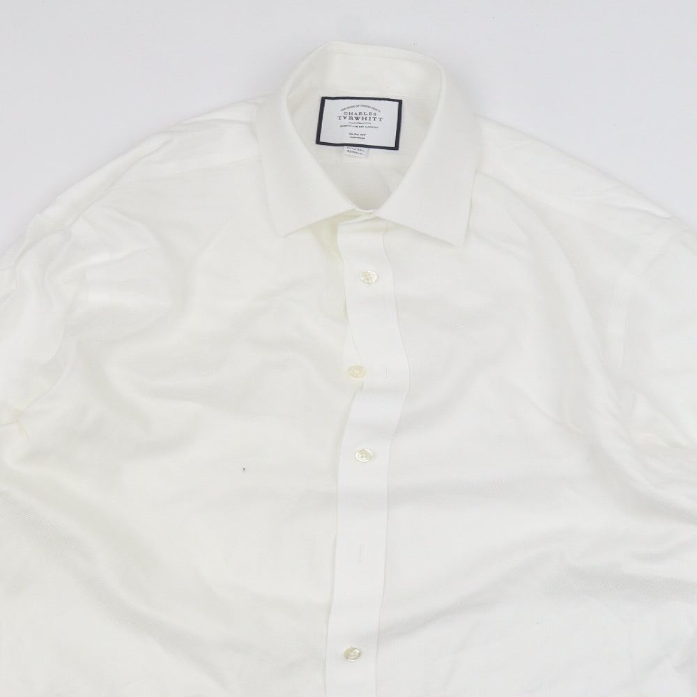 Charles Tyrwhitt Mens White    Dress Shirt Size 16.5