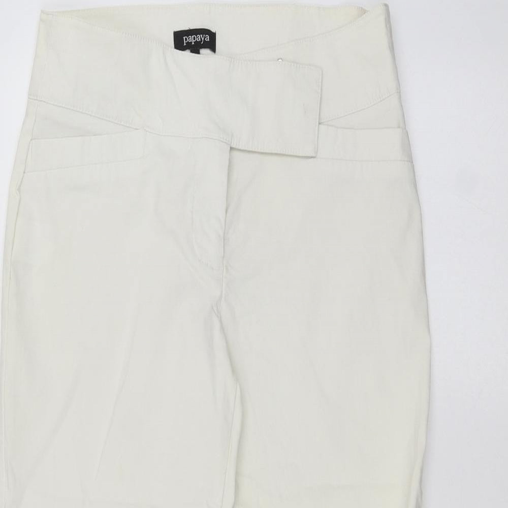 Papaya Womens White   Bermuda Shorts Size 12