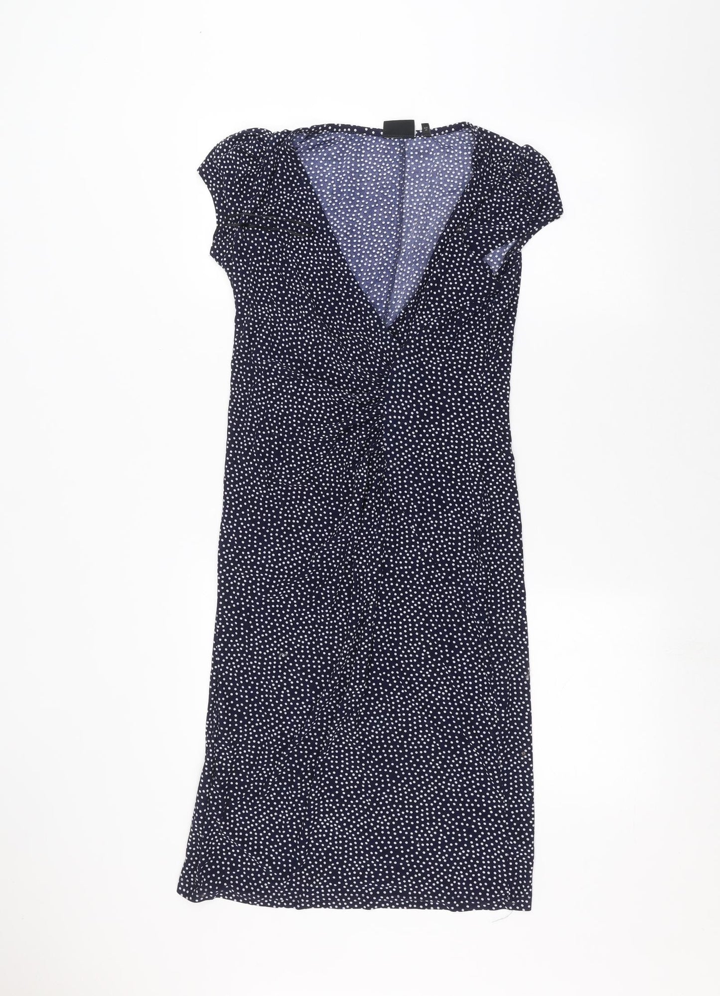 NEXT Womens Blue Polka Dot  Basic T-Shirt Size 14
